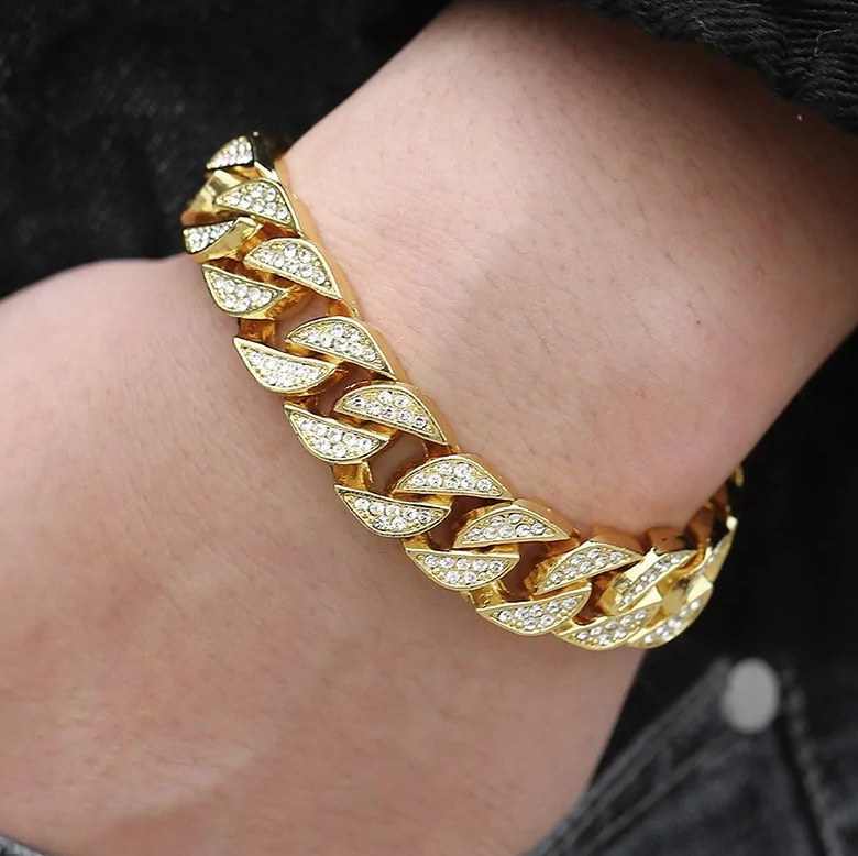 Miami™ Guld Kubansk Armband – Tidlös Elegans och Sofistikerad Stil!